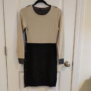 The Limited Long Sleeve Color Block Dress XS